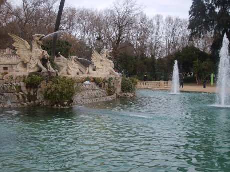 Springbrunnen im Park
